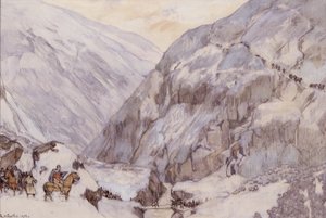 King Sverre Vårstienissa (Drivdalen) tekijältä Gerhard Peter Frantz Vilhelm Munthe