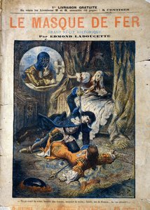 Le Masque de Fer, Edmond Ladoucetten romaanin kansi, julkaistu erissä 1800-luvun lopussa tekijältä Gerlier