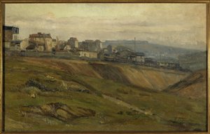 Rue du Moulin-des-Prés, noin 1900 (öljyä kankaalle) tekijältä Germain Eugene Bonneton