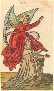 Munkki enkelin kanssa tekijältä German 15th Century