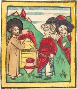 Kristus ja Samarian nainen tekijältä German 15th Century