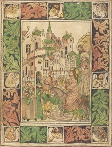 Kristuksen tulo Jerusalemiin tekijältä German 15th Century