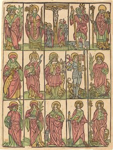 Neljätoista apupyhimystä tekijältä German 15th Century