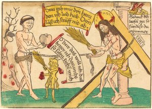 Jeesus houkuttelee uskollisia sydämeen tekijältä German 15th Century