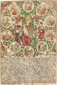 Madonna ruusukon kanssa tekijältä German 15th Century