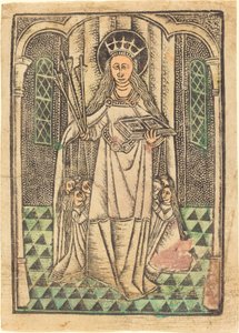 Pyhä Ursula suojelijana tekijältä German 15th Century or Master of the Protective Saints of Cologne