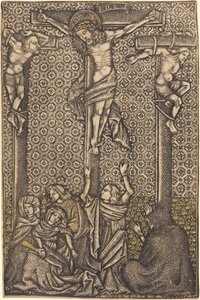 Ristiinnaulitseminen tekijältä German 15th Century or Master with the Crossed Clubs