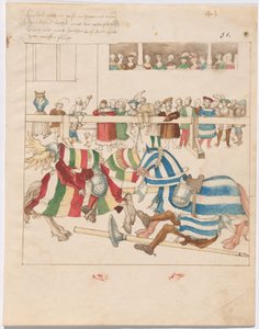 Pilkka Turnaus kiinteillä kilpeillä tekijältä German 16th Century