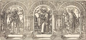 Kristus ja hänen opetuslapsensa III tekijältä German 16th Century after Martin Schongauer