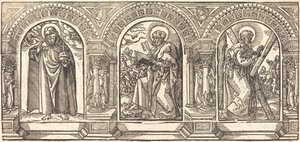Kristus ja Hänen opetuslapsensa II tekijältä German 16th Century after Martin Schongauer