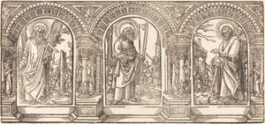 Kristus ja Hänen opetuslapsensa IV tekijältä German 16th Century after Martin Schongauer