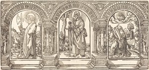 Kristus ja Hänen opetuslapsensa V tekijältä German 16th Century after Martin Schongauer