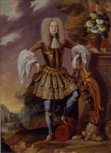 Mies hienossa mekossa, 1700-luvun alku.
