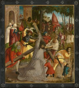 Kristus kantaa ristiä, noin 1515. tekijältä German Master