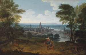 Näkymä Frankfurt am Mainiin lännestä, 1700-luku