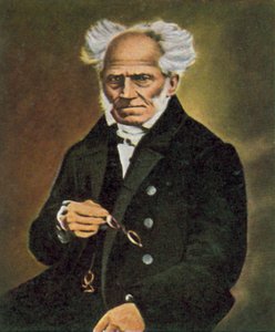 Arthur Schopenhauer, saksalainen filosofi (värillinen kuva)