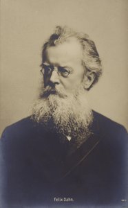 Felix Dahn (1834-1912), saksalainen lakimies, kirjailija ja historioitsija (s/w-kuva). tekijältä German Photographer