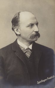 Friedrich Spielhagen (1829-1911), saksalainen kirjailija ja kääntäjä (s/w-kuva). tekijältä German Photographer