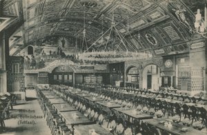 München, Hofbrauhaus. Postikortti lähetetty 11. maaliskuuta 1913. tekijältä German Photographer