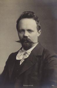Engelbert Humperdinckin muotokuva (s/w valokuva) tekijältä German Photographer