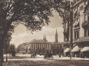 Wiesbaden, Wilhelmstrasse (s/w-kuva)