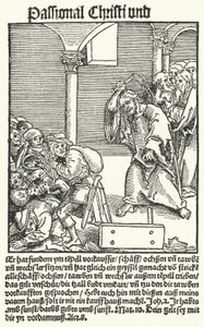 Sivu Lutherin anti-pamfletista Passional Christi und Antichrist tekijältä German School