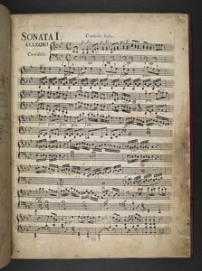 Lisää MS 41631 f.2r Sonaatti I, nuotio, Ludwig van Beethovenin kolmesta pianosonaattista Kölnin arvostetuimmalle arkkipiispalle ja vaaliruhtinas Maximilian Friedrichille... tekijältä German School