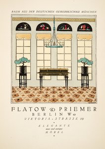 Mainos kappaleelle "Flatow & Priemer", Styl, pub.1922 (pochoir print) tekijältä German School