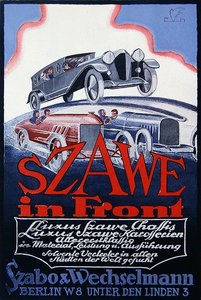 Szawe Motor Carsin mainos, 1921 tekijältä German School