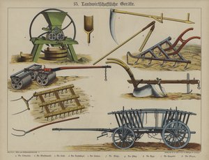 Maatalouslaitteet (väri litho) tekijältä German School