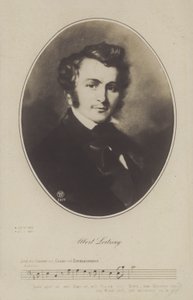 Albert Lortzing, saksalainen säveltäjä, näyttelijä ja laulaja (litho) tekijältä German School