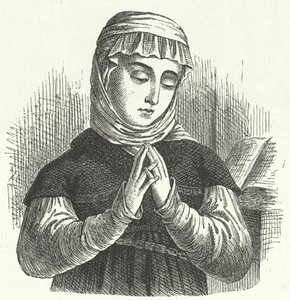 Anna Reinhard, Huldrych Zwinglin vaimo, uskonpuhdistuksen johtava henkilö Sveitsissä (kaiverrus) tekijältä German School