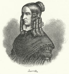 Annette von Droste-Hulshoff, saksalainen kirjailija ja säveltäjä (kaiverrus) tekijältä German School