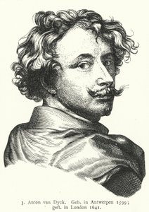 Anthony van Dyck, flaamilainen barokkitaiteilija (kaiverrus) tekijältä German School