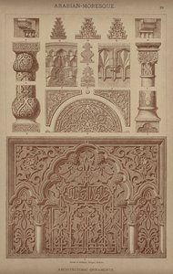 Arabian-moreski, arkkitehtoniset koristeet (väri litho) tekijältä German School