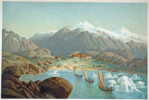 Veneiden saapuminen Friedrichstaliin, s. Lontoo, 1874 tekijältä German School