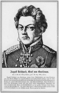 August Neidhard, Gneisenaun kreivi (kaiverrus) tekijältä German School