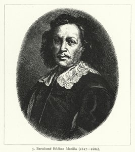 Bartolome Esteban Murillo, espanjalainen barokkimaalari (kaiverrus) tekijältä German School