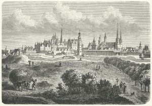 Berliini ja Colln 1600-luvulla (kaiverrus) tekijältä German School