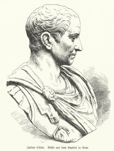 Julius Caesarin rintakuva (litho) tekijältä German School