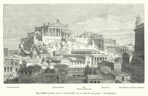 Capitoline Hill, antiikin Rooma (kaiverrus) tekijältä German School