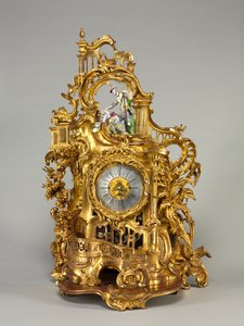 Kello, liikkeentekijä Baumgartinger, n.1750 tekijältä German School