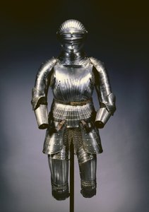 Sulje kypärä ja osittainen haarniska Maximilian tyyliin, Nürnberg, n. 1525 tekijältä German School