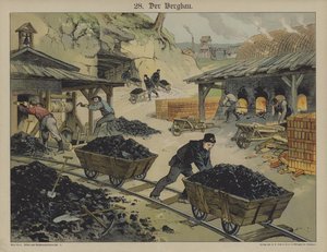 Hiilikaivos (väri litho) tekijältä German School
