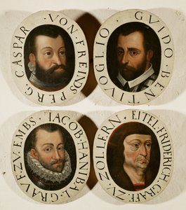 Kolmekymmenvuotisen sodan komentajat, Caspar von Freindsperg, Guido Bentivoglio, Jacob Hanibal Count Embs ... tekijältä German School