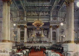 Konserttisali, Berliinin eläintieteellinen puutarha, Saksa (värilitho) tekijältä German School