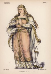 Cordelia, Shakespearen Kuningas Learista (värilitho) tekijältä German School