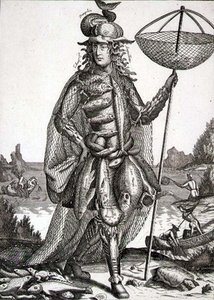 Kalastajan asu, pubi. kirjoittanut Gerard Valck (1651-2-1726) n. 1690 (kaiverrus) tekijältä German School