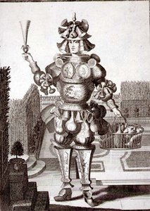 Lasi- ja astiakauppiaan asu, julkaisija Gerard Valck (1651/2-1726) noin 1690 (kaiverrus). tekijältä German School