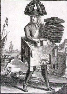 Hatuntekijän asu, pubi. kirjoittanut Gerard Valck (1651/2-1726) n. 1690 (kaiverrus) tekijältä German School